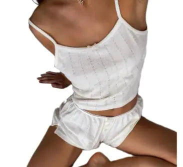 Women's 2 Piece Pajama Set Sleeveless